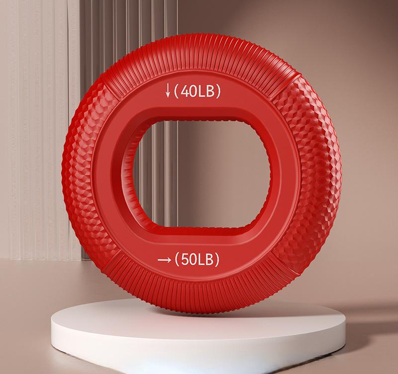 Impugnatura a Mano Regolabile in Silicone 20-80LB Anello di Presa Dita Avambraccio Espansore Carpale Allenamento Muscolare Esercizio Palestra Fitness