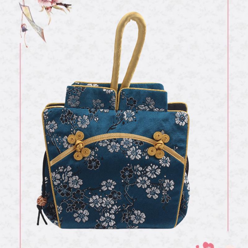 Nanjing Brocade Silk Clutch: Chinese Style Qipao Hanfu Makeup Bag, Coin & Card Holder, Key Pouch