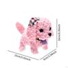 Electric Plush Dog Toy Cute Soft Hat for Festival Holiday Girls Boys White