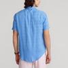Polo Ralph Lauren Classic Solid Color Comfortable Linen Short Sleeve Shirt Men shirts Blue MNPOWOV1N820290-430