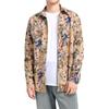 CEEN Long Sleeve Aloha Shirt with Vivid Breathable Cotton and Stylish Top for and Casual Plus Sizes Men's All-Over Print, Linen, Commuting, School,