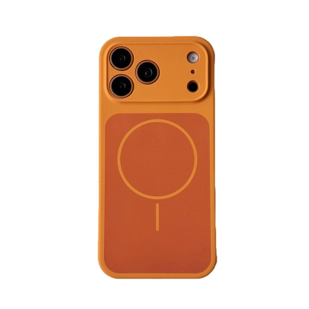 Large iPhone 17 PRO MAX Liquid Silicone Magnetic Case for Apple 16, Two-Tone Skin-Feel