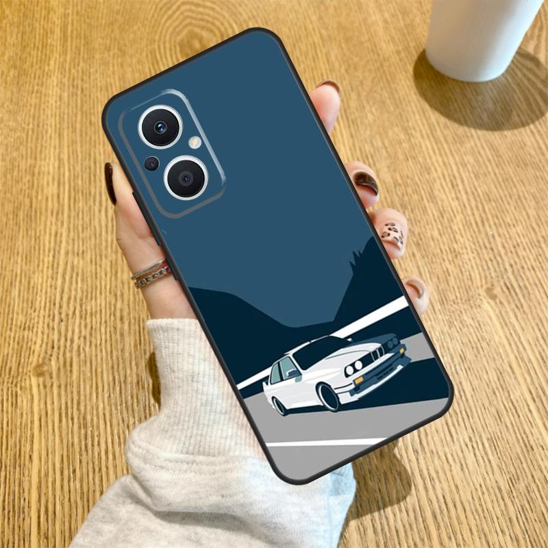 Sports Car Style Case For OPPO Find X6 X5 X3 X2 Pro Lite Neo Reno 7 3 4 5 6 8 Lite 8T 2Z 4Z 5Z Cover Coque