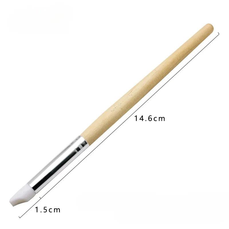 5Pcs High Quality Watch Dial Cleaning Pen Nail Art Silicone Pen Carving Emboss Manicure Brushes Dust Cleaner Repair Tools