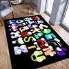 Children's Fun Puzzle Early Education English Alphabet Carpet Cute Monster Alphabet LivingRoom Bedroom Kids Room Mat  Decor Rugs