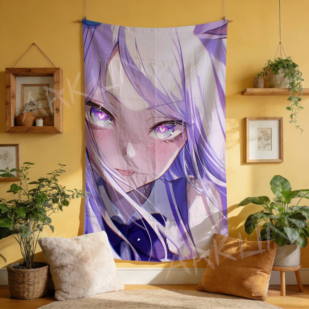 Tapestry Decorative Hot Uma Musume Anime Gaming Girl Tapestry Wall Art Hanging Dorm Background Cloth Banner Fans Gift Home Decor