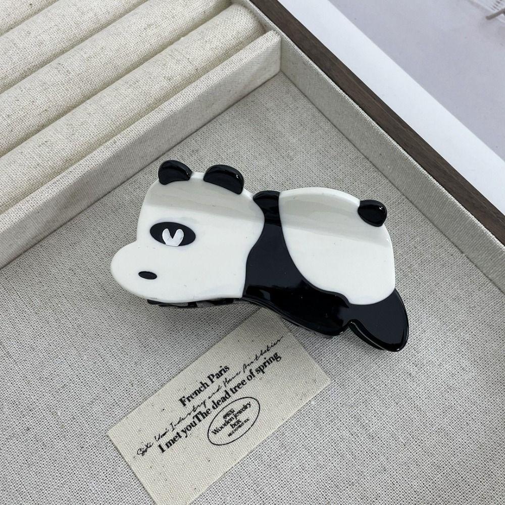 Cow Panda Hair Claw Cat Acetic Acid Hair Claw Simple Animal Claw Clip Ladies