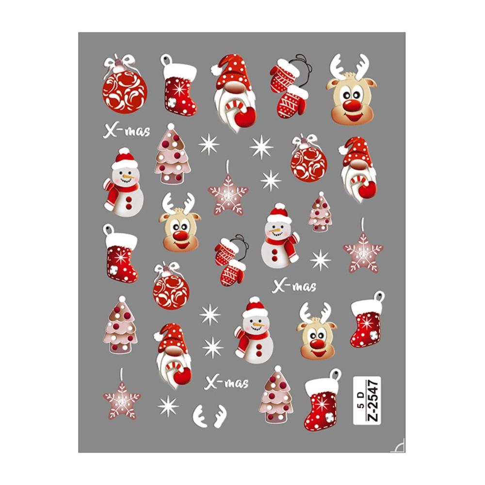 

Рождественские наклейки для ногтей — узоры снежинок и снеговиков, самоклеящиеся, матовая отделка, праздничные украшения для ногтей, которые легко прикрепить! Z-2547