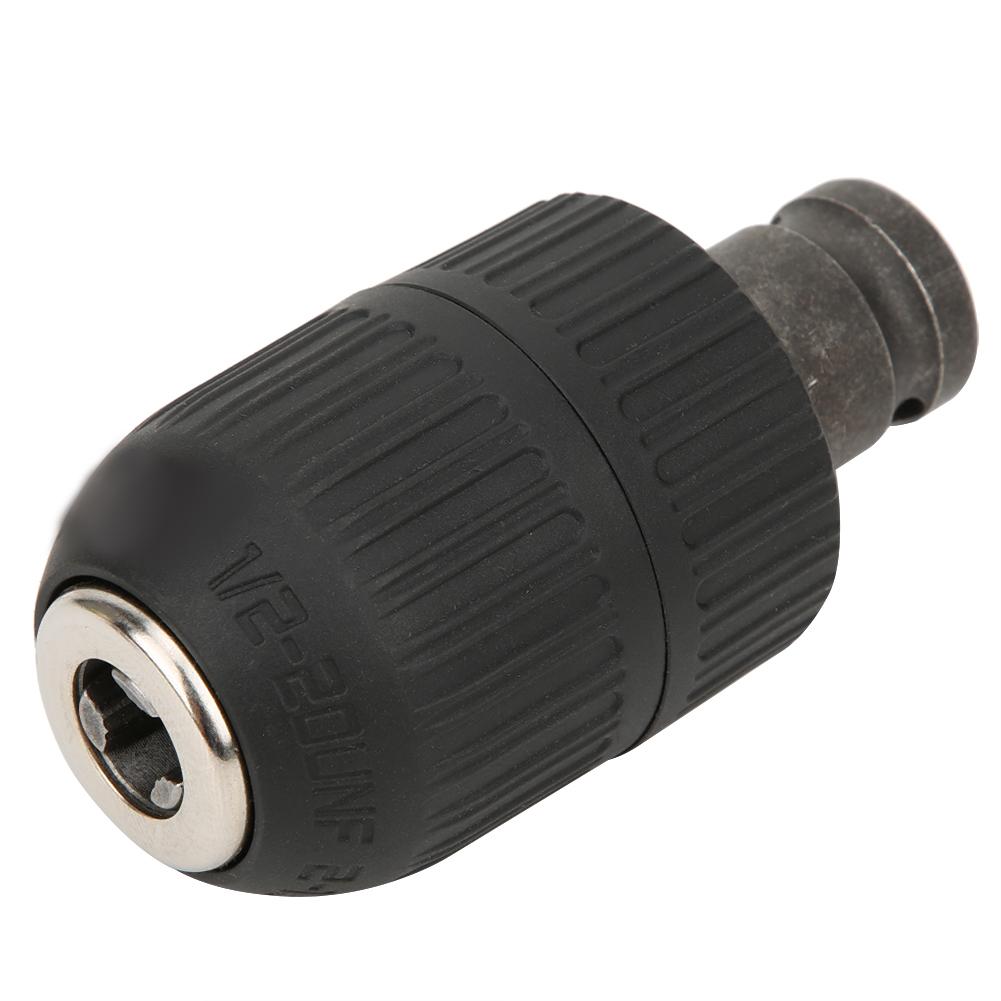 12in Hex Shank Adapter Converter Handheld Electric Drill Chuck 2?13MM 12?20UNF Thread