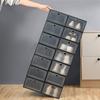 1PC Transparent Shoe Box Spot Household Dormitory Thickened PP Plastic Flip Shoe Box Foldable Sneaker Dust Storage Box