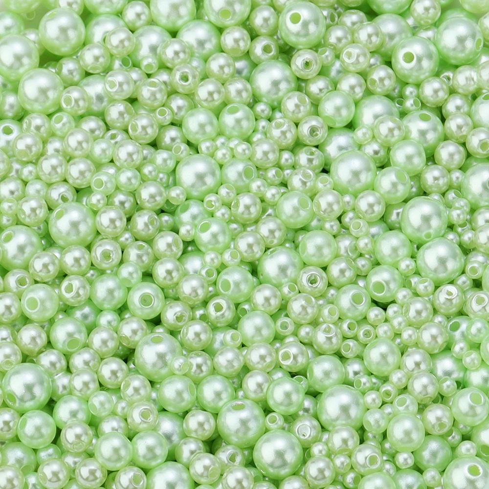 3/4/5/6/8mm ABS Imitation Pearl Beads Color Loose Round Beads For Jewelry Making DIY Handmade Necklace Bracelet Accessories