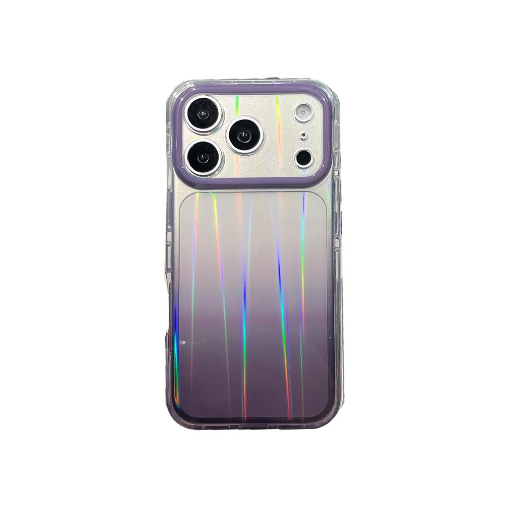 ins Aurora laser is suitable for iPhone17promax mobile phone case Apple 16pro all-inclusive 15 anti-drop 14 seconds change