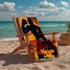 Custom Name Ultra-Soft Beach Towel with boxing Theme,Ideal for Pool - Camping, Diving - Perfect Travel Essential, Vibrant Beach Towel.