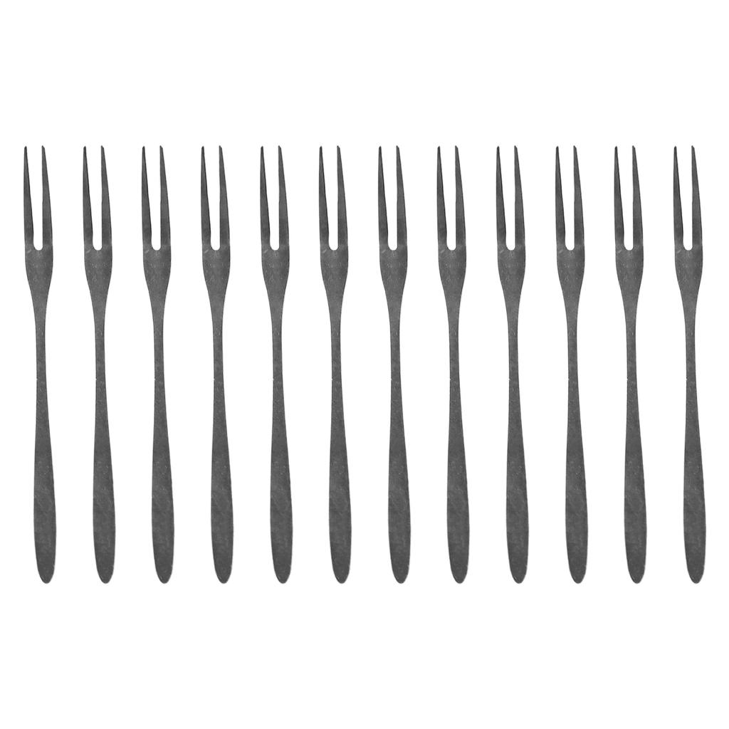 12PCS Fruit Forks Mini Food Pick Children Kids Lunch Box Cocktail Stainless Steel Cake Dessert Sushi Snack Sticks Picker