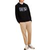 Fila X V&A Collaboration Morgan Series Floral Bird Logo Printed Hoodie Men Hoodies Black F11M418207F-BK