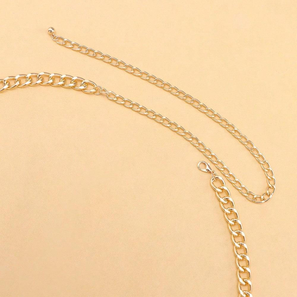 European and American Jewelry Hip-hop Trend Style Multi-layer Fringed Diamond Chain Waist Chain Retro Sexy Body Chain Female