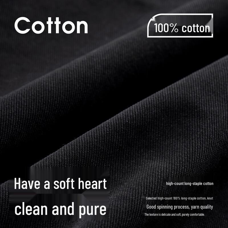 NVG·YOUNG Men's 100% Cotton Straight-Leg Cargo Pants