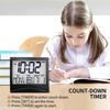 Foldable Backlit Calendar Clock Stylish Snooze Digital Alarm Clock Bedrooms Offices Travel Compact Desk LCD