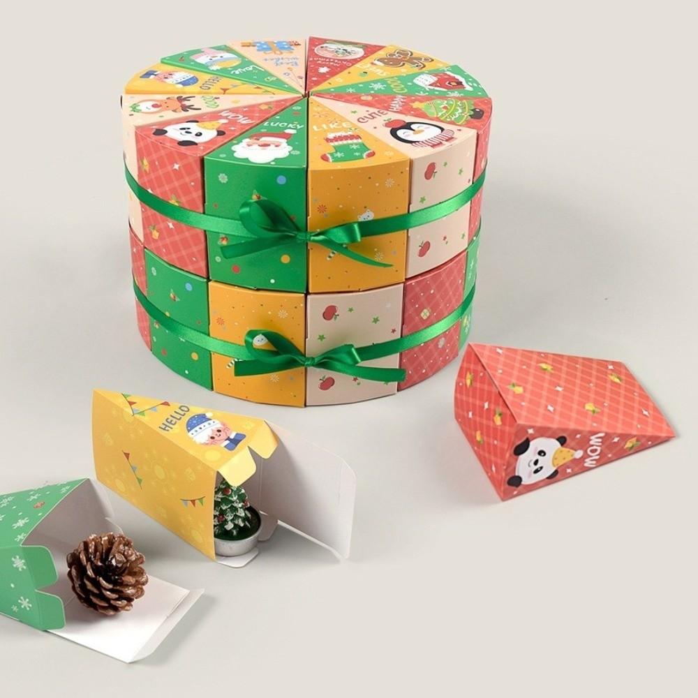 12pcs Christmas Present Box Handmade Xmas Wreath Boxes New Advent Calendar  Holiday Decor