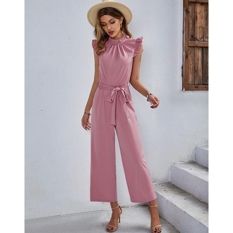 Casual Jumpsuit Top One Pieces Women Elegant Long Jumpsuits Bodysuit Female Clothing