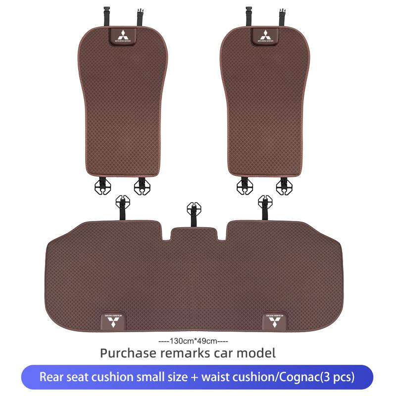 Car Logo Seat Cover Ice Silk Protector Mat Pad Comfortable Auto Accessories For Mitsubishi Lancer ASX Pajero Mirage Attrage