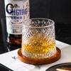 Creative Rotating Whiskey Glass Thickened Personality Tumbler Glass Wine Glass Foreign Wine Beer Decompression Cup