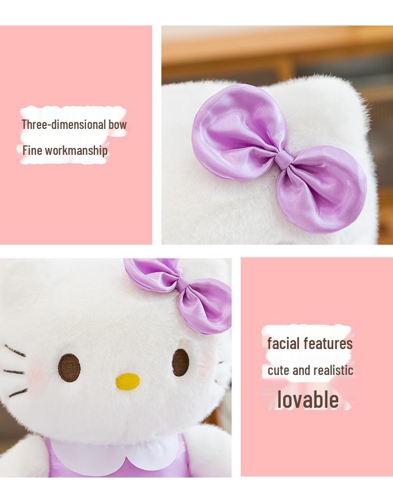 Hello Kitty Plush Doll - Cute Cat Toy Gift for Girls' Birthdays