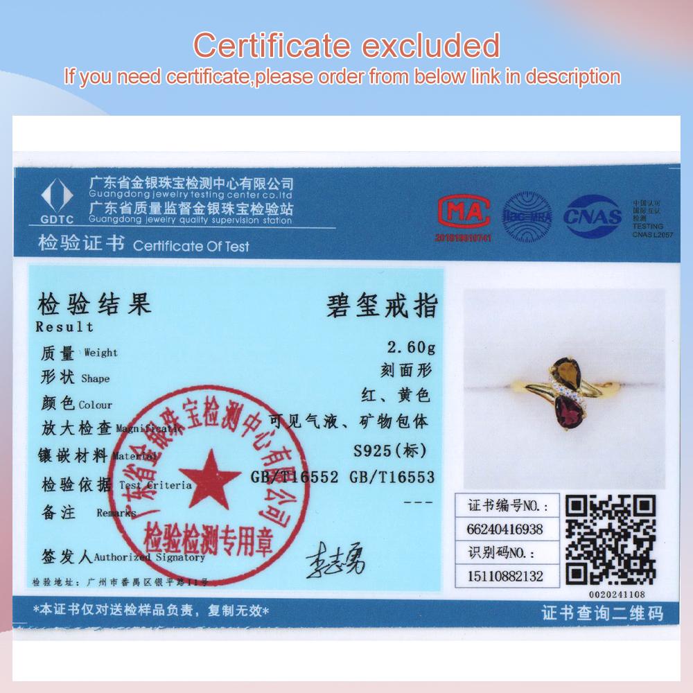 Schlichtes Design Leichter Luxus Edelstein Natürlicher Turmalin 18K Gelbgold Sterlingsilberring für Frauen und Mädchen feines Geschenk