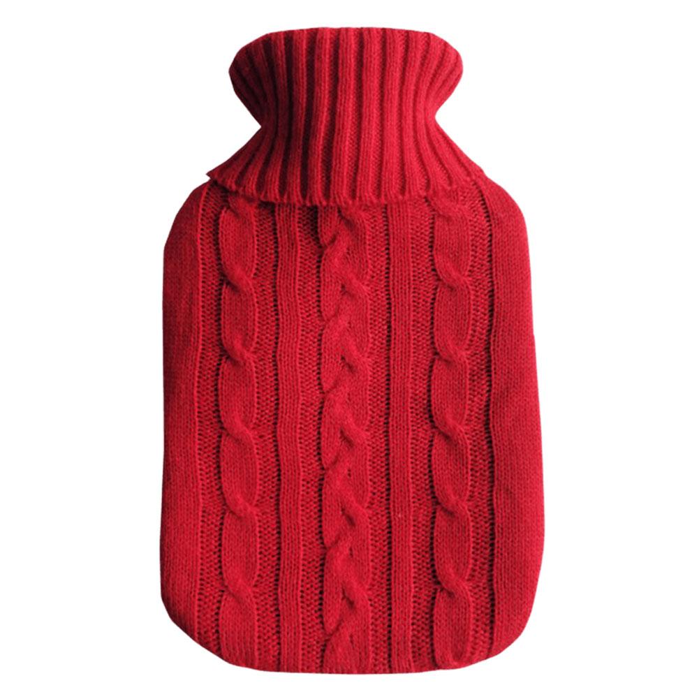 Hot Water Bottle Cover Rubber Hot Water Bag Leakproof Hand & Feet Warmer Bag Cover Long Lasting Soft for Hot & Cold Compress