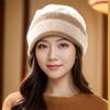 Casual Knitted Hat Elegant Pullover Hat New Elderly Woolen Hat  Autumn Winter