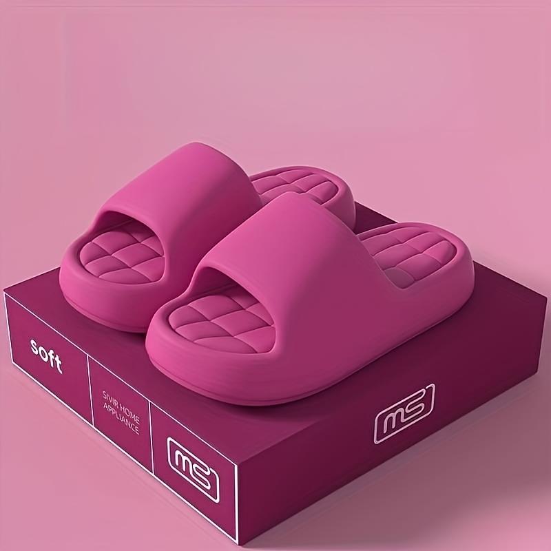 Women's EVA Slide Sandals - Minimalist Flat Sandals with Soft & Cushioned Sole for Indoor Outdoor Wear, Comfortable Summer Sandals for Daily Errands