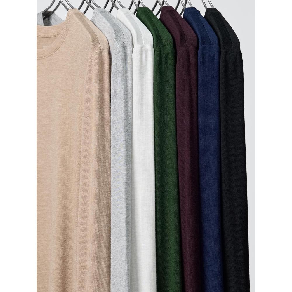 Uniqlo HeaTTech Cashmere Blend Crewneck T  Long Sleeve  exTra Warm