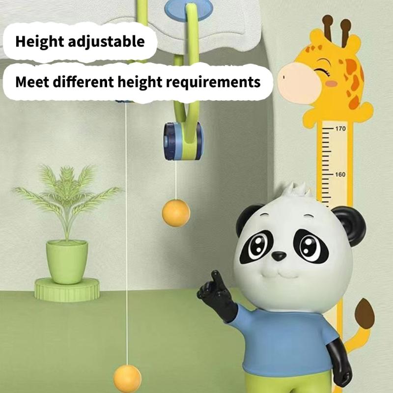 Portable Table Tennis Exerciser Door PingPong Game Hanging Table Tennis Trainer with Racket and Balls Easy To Install