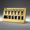 Multifuntional String Spacing Electric Guitar Bridge with Metal Construction Suitable for Optimal Sound Projection
