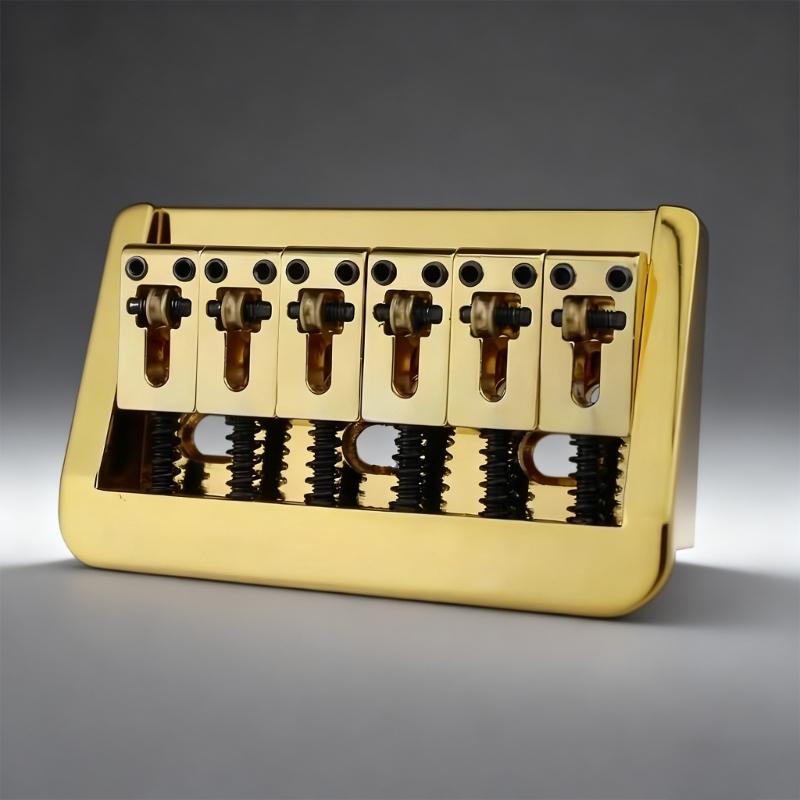 Multifuntional String Spacing Electric Guitar Bridge with Metal Construction Suitable for Optimal Sound Projection