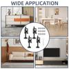 4 Pack Black Furniture Feet 10cm Furniture Leveler Leg  Workbench Table Cabinet