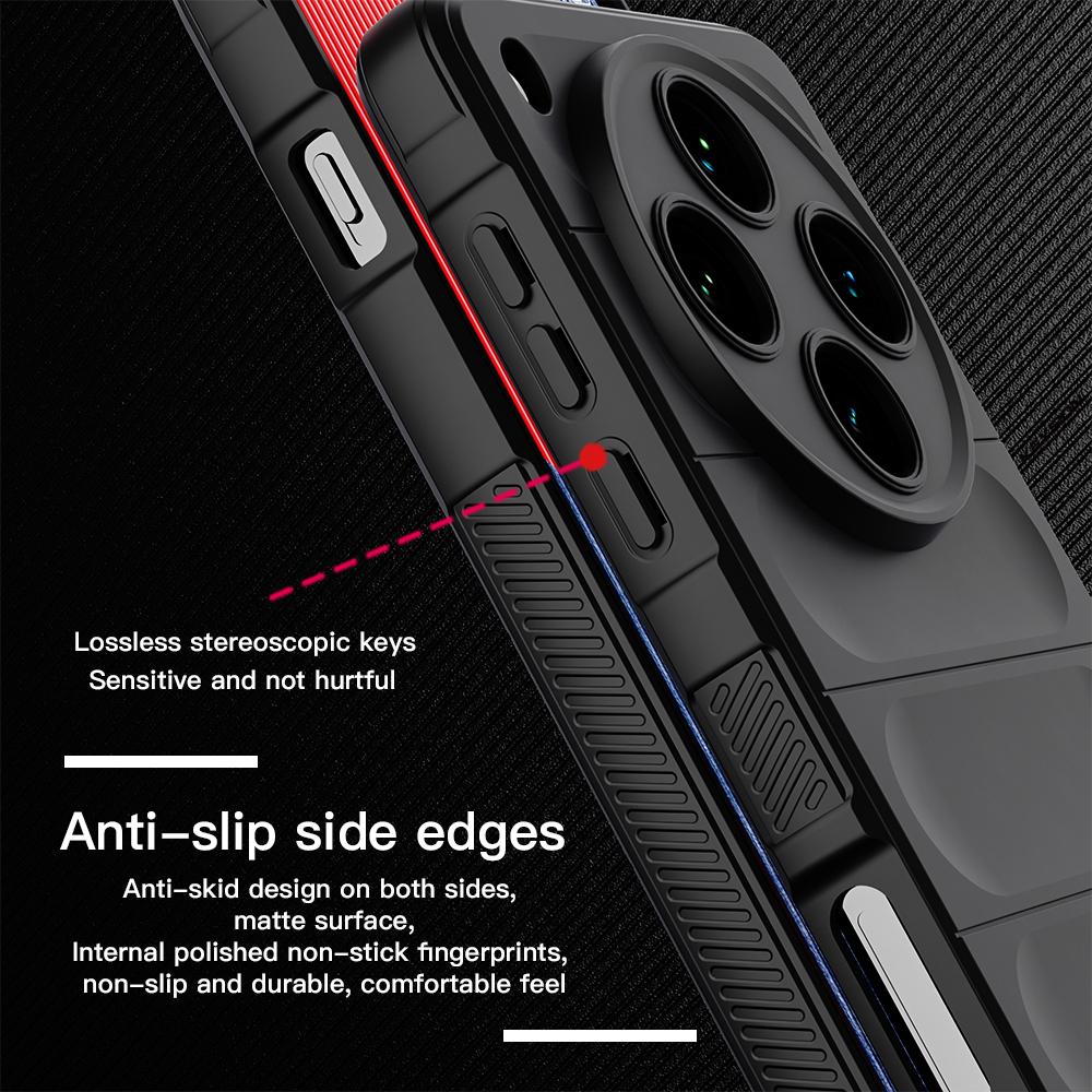 KEYSION Nárazuvzdorný matný kryt pro OPPO Find X8 Pro 5G Protiskluzový měkký silikonový zadní kryt pro telefon OPPO Find X8 Pro