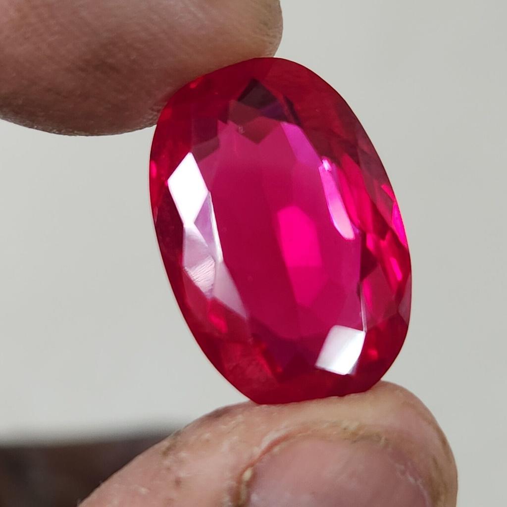 21.20 Ct Heated CERTIFIED Red Ruby Stunning  Shape Oval  Loose Gemstone