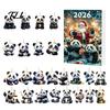 Panda Advent Calendar Calendars 2026, 2D Acrylic Cute Hanging Ornaments for Kids Christmas Countdown Gift Xmas Tree, 24 Days Calendar, Gifts