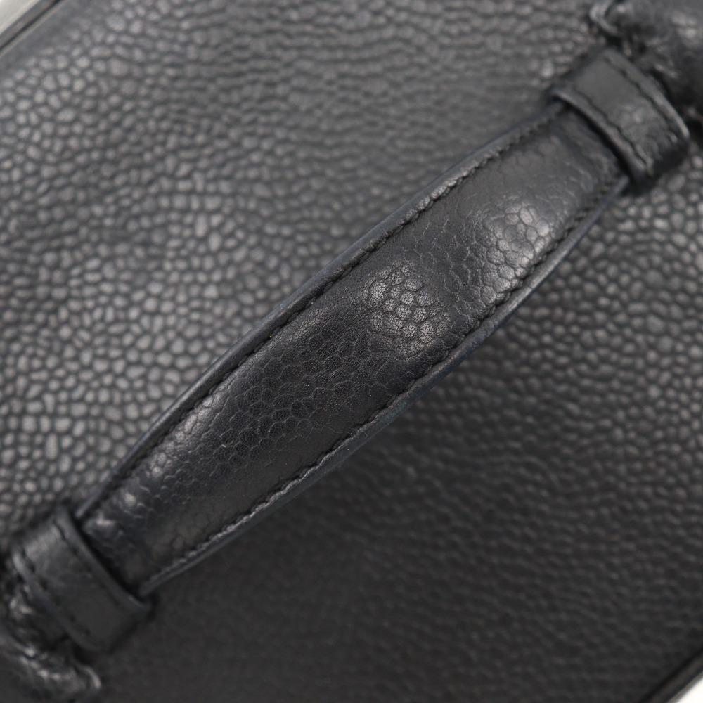Chanel Vanity Handbag A01998 Caviar Skin Women Used