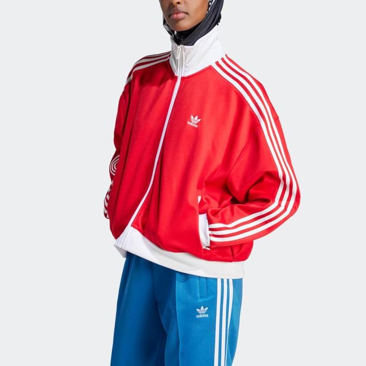 Adidas Originals Adicolor Classics Oversized Track Jacket Women Better Scarlet IK0431
