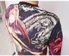 [Battou Musume] Bat Umusume Karakuri Tamashii Japanisches Muster Langarm-T-Shirt, Schöne Yua, Aoi und Hina, 234864-20 Yua & Aoi - L