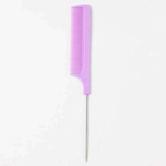 3Pcs Rat Tail Combs Bright Color Heat-Resistant Lightweight Anti-static Hairdressing Rat Tail Combs Salon Supplies