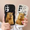 Capybara Cute Fashion Case for Samsung Galaxy S22 Ultra S25 A25 S21 S24 A26 S20 FE S23 Plus Soft Phone Cover A54 A34 A24 A36 A35