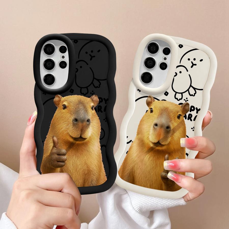 Capybara Cute Fashion Case for Samsung Galaxy S22 Ultra S25 A25 S21 S24 A26 S20 FE S23 Plus Soft Phone Cover A54 A34 A24 A36 A35