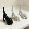 Dog Ring Holder, Dachshund Figurine, Living Room Tabletop Home Decor, Cute Decorative Organizer, Resin Craft.