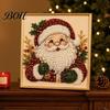 Art with Finished Frame DIY Christmas Faux Pearl Painting Kit Frame, Santa Decorative Wall Making Beads Craft for Adults Beginner, Handmade