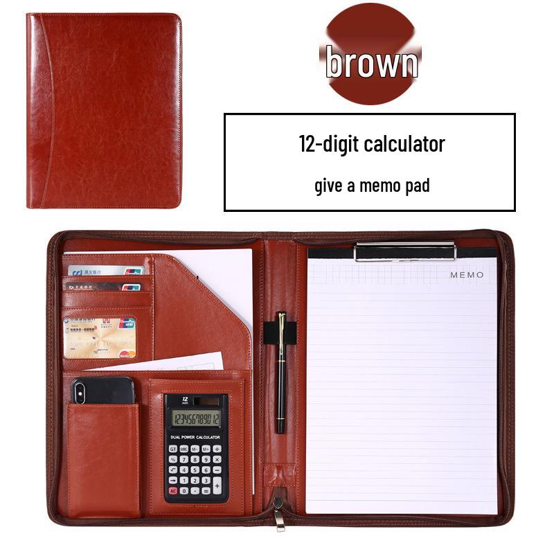 A4 Zipper Bag Multifunctional Storage Folder with Office Clip & Custom Logo Option