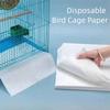 100PCS Round Square Bird Manure Cleaning Pad Non-woven Fabric Parrot Cage Mat  Pet Supply