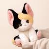 Cute Sitting Stuffed Devon Rex Stuffed Animal Cat Plush Doll Siamese Cat Plush  Home Decor